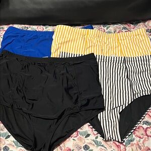 At the beach bottom by coral reef swim- 3 pairs